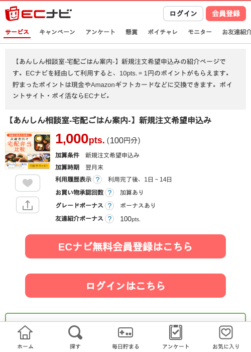 【あんしん相談室‐宅配ごはん案内‐】新規注文希望申込みの過去最高画像（ECナビ・2026年4月19日）