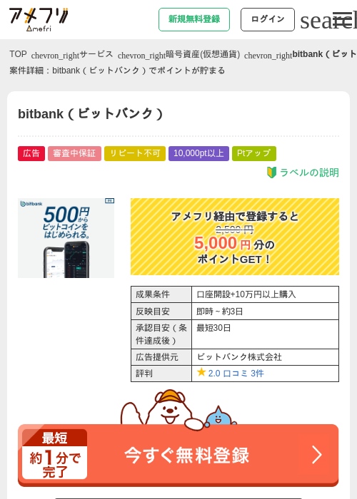 ビットバンクの過去最高画像（アメフリ・2026年5月4日）