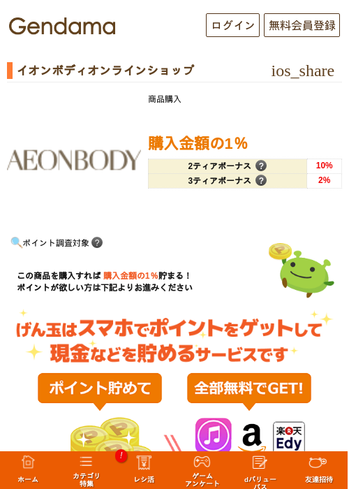 イオンボディオンラインショップの過去最高画像（げん玉・2026年5月17日）