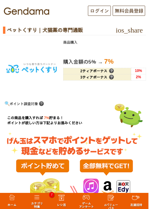 ペットくすり｜犬猫薬の専門通販の掲載記録画像（げん玉・2026年5月6日）