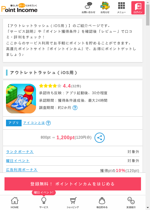 ポイントインカム過去最高画像