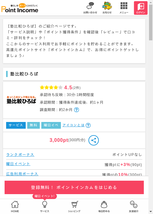 ポイントインカム過去最高画像