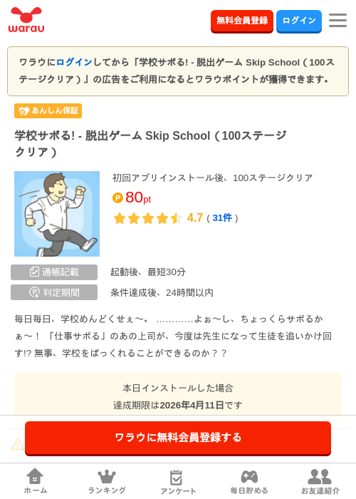 脱出ゲームの過去最高画像（ワラウ・2026年4月5日）