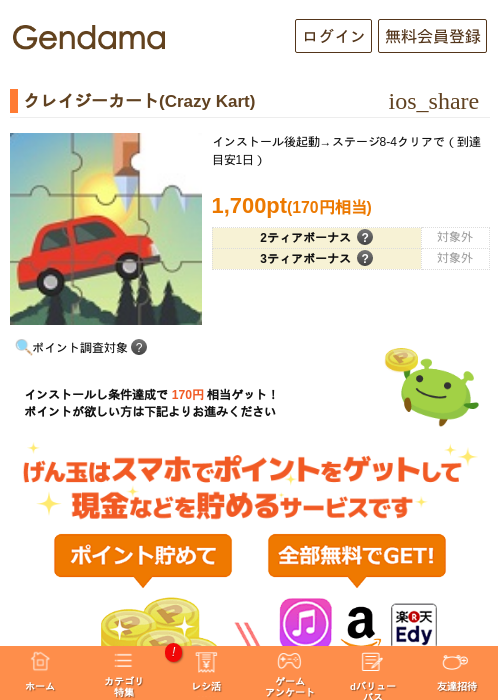 クレイジーカート(Crazy Kart)の過去最高画像（げん玉・2026年5月5日）
