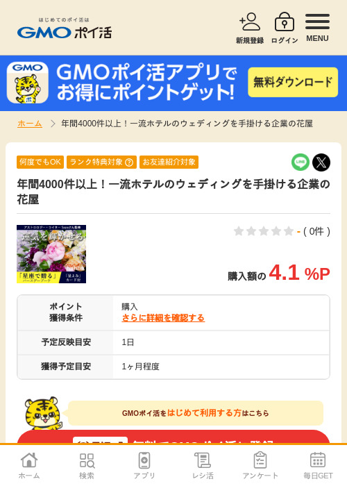 インの過去最高画像（GMOポイ活・2026年4月6日）