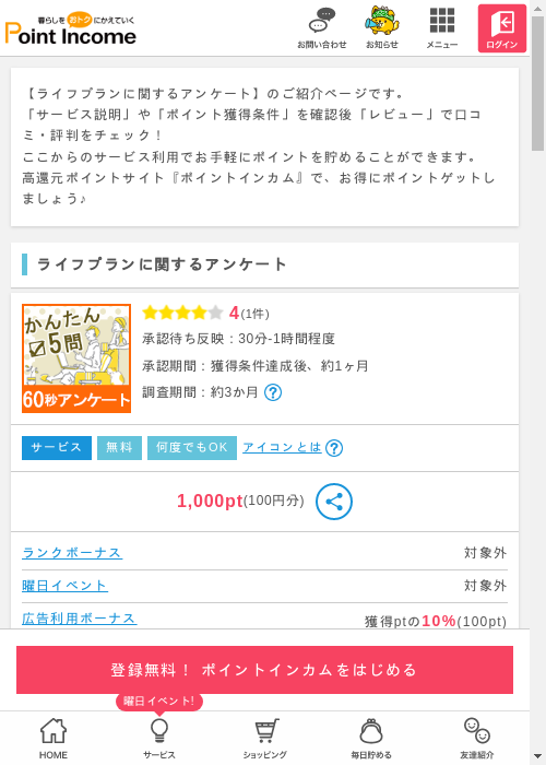 ポイントインカム過去最高画像