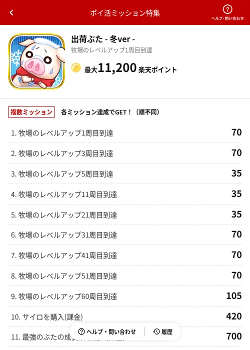 出荷ぶた - 冬ver -の過去最高画像(楽天ポイ活ミッション特集(AppDriver)・2026年6月14日)
