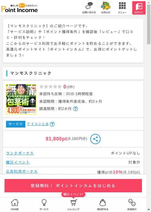 マンモスの過去最高画像（ポイントインカム・2026年3月8日）