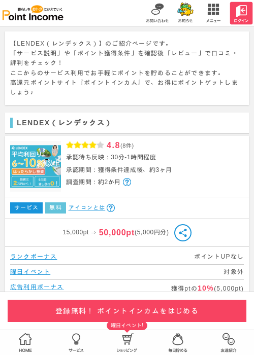 Endの過去最高画像（ポイントインカム・2026年3月15日）