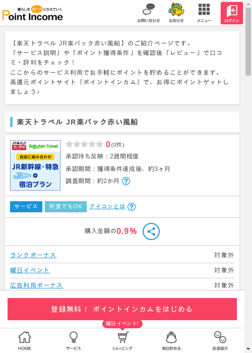 ポイントインカム過去最高画像