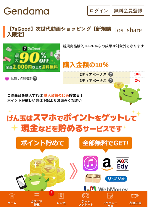 【7sGood】次世代動画ショッピング【新規購入限定】の過去最高画像（げん玉・2026年5月17日）