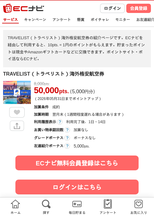 トラベリストの過去最高画像（ECナビ・2026年4月19日）