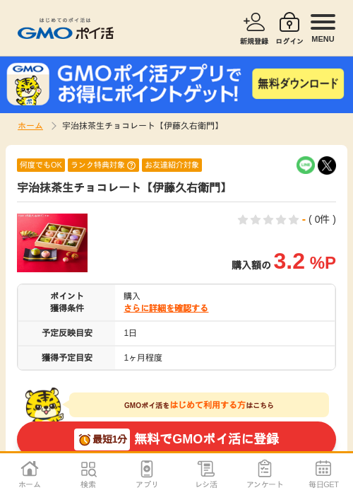 チョコの過去最高画像（GMOポイ活・2026年4月7日）