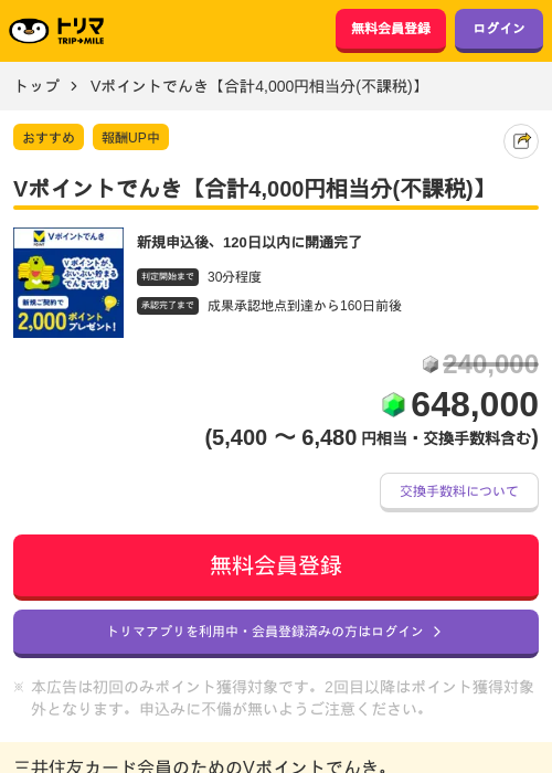 ポイントでんきの過去最高画像（トリマ・2026年4月8日）