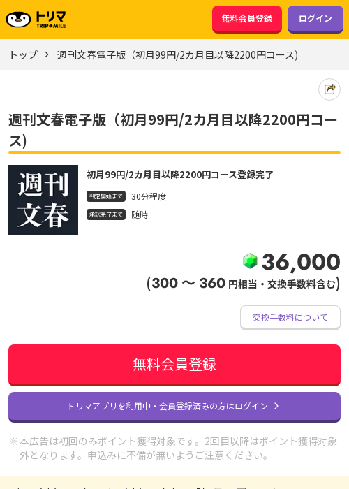 週刊文春電子版の過去最高画像（トリマ・2026年3月22日）