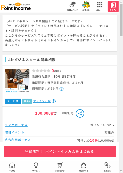 ビジネスの過去最高画像（ポイントインカム・2026年3月10日）