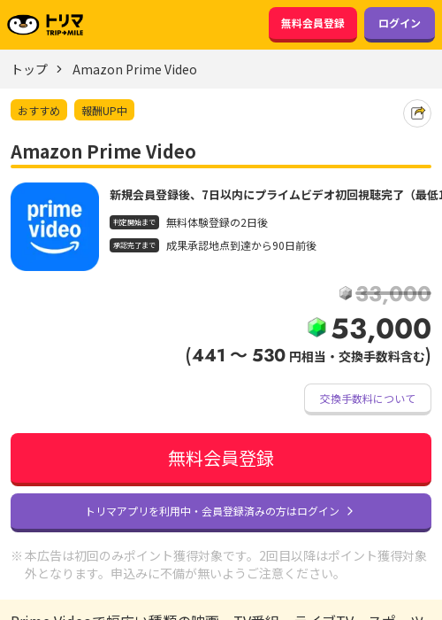 アマゾンプライムビデオ見れないの過去最高画像（トリマ・2026年3月22日）
