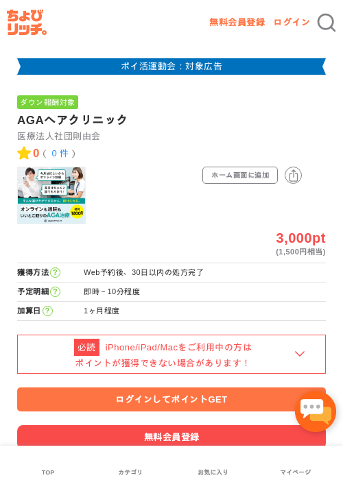 AGAヘアクリニックの過去最高画像（ちょびリッチ・2026年4月28日）