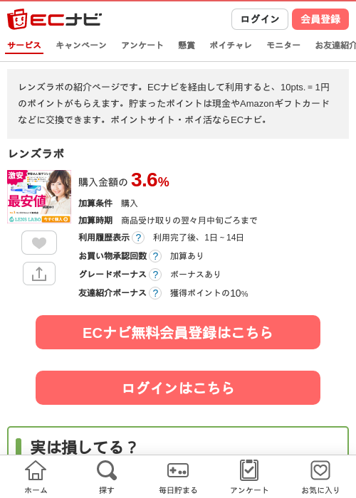 レンズラボの過去最高画像（ECナビ・2026年4月21日）