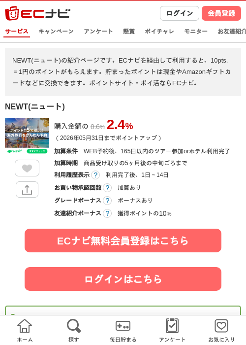 NEWT(ニュート)の過去最高画像（ECナビ・2026年4月23日）