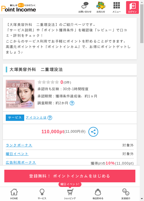 美容の過去最高画像（ポイントインカム・2026年3月8日）