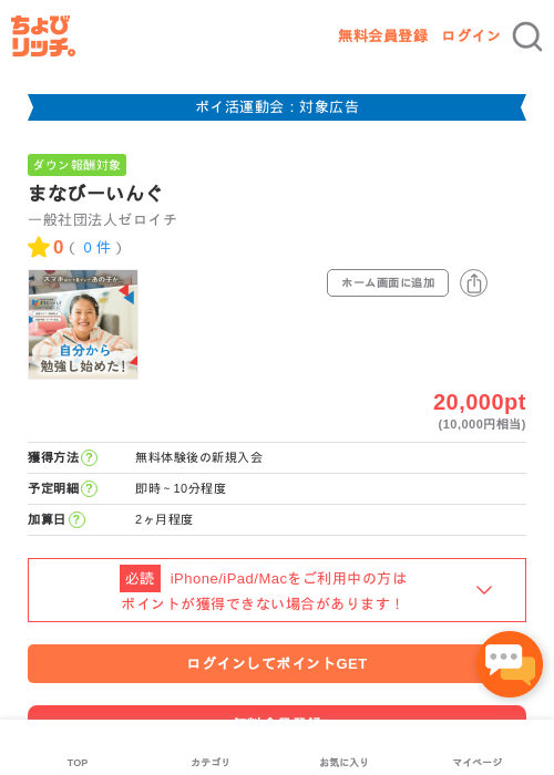 まなびーいんぐの過去最高画像（ちょびリッチ・2026年4月30日）