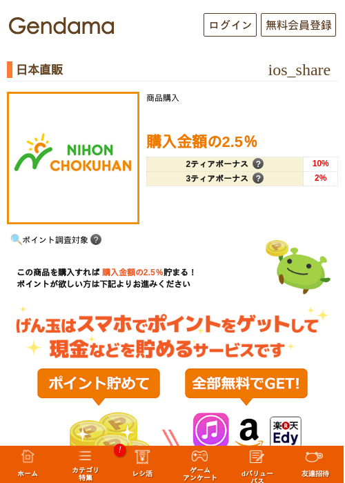 日本直販の掲載記録画像（げん玉・2026年5月6日）