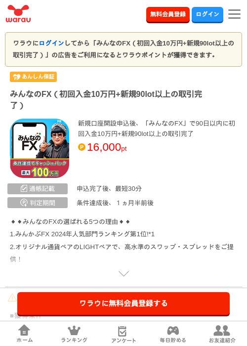 みんなのFXの過去最高画像（ワラウ・2026年4月3日）