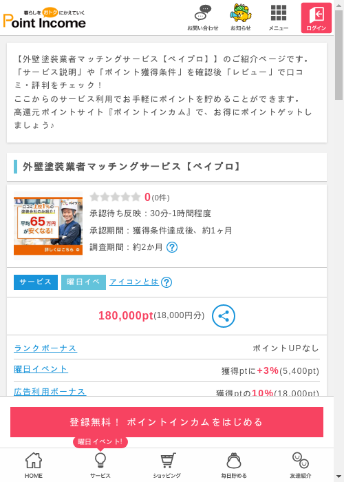 ポイントインカム過去最高画像