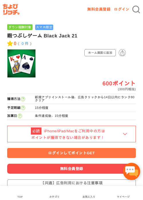blackjackの過去最高画像（ちょびリッチ・2026年5月2日）