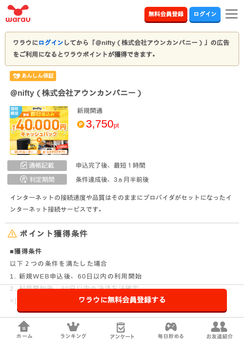 niftyの過去最高画像（ワラウ・2026年3月27日）