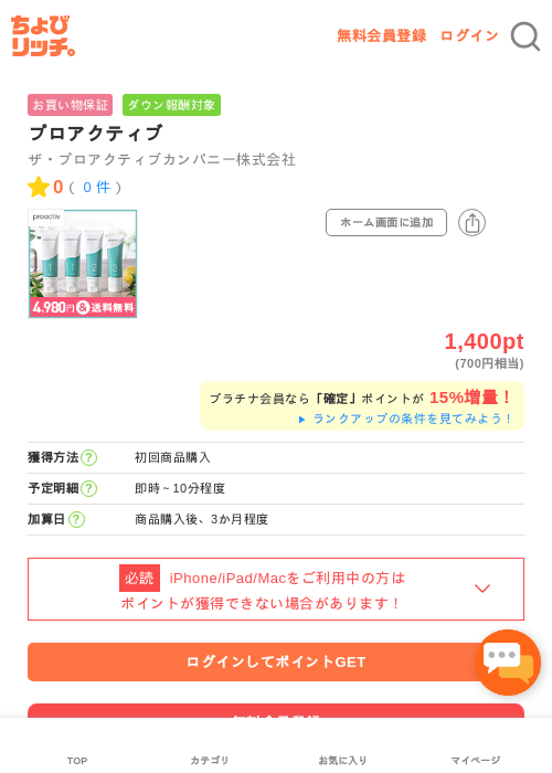 プロアクティブの過去最高画像（ちょびリッチ・2026年5月2日）