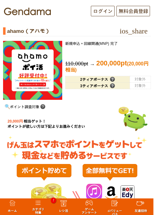 ahamo（アハモ）の過去最高画像（げん玉・2026年5月13日）