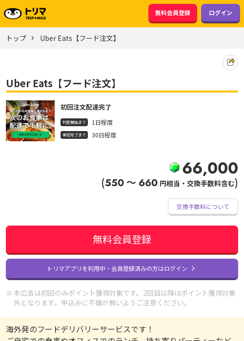 Uber Eatsの過去最高画像（トリマ・2026年3月21日）