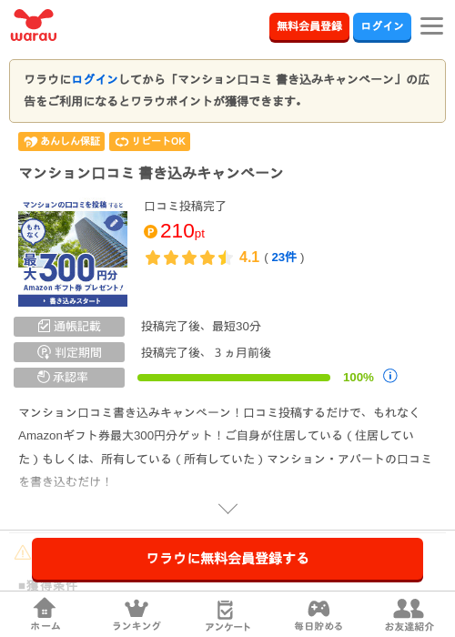 マンション口コミの過去最高画像（ワラウ・2026年4月4日）