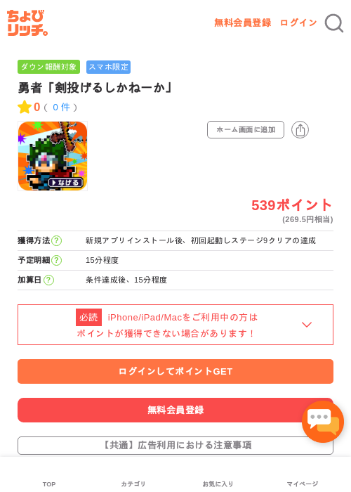 剣投げるしかねーかの過去最高画像（ちょびリッチ・2026年5月2日）