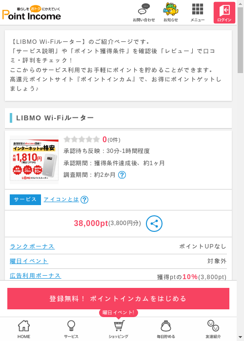 LIBMOの過去最高画像（ポイントインカム・2026年3月8日）