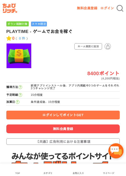 playtimeの過去最高画像（ちょびリッチ・2026年5月3日）