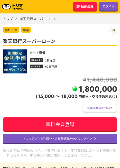 楽天銀行の過去最高画像（トリマ・2026年3月23日）
