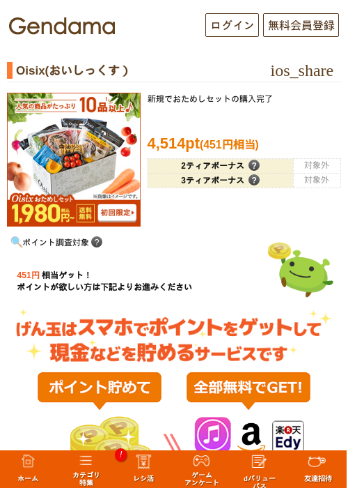 Oisix(おいしっくす）の過去最高画像（げん玉・2026年5月14日）
