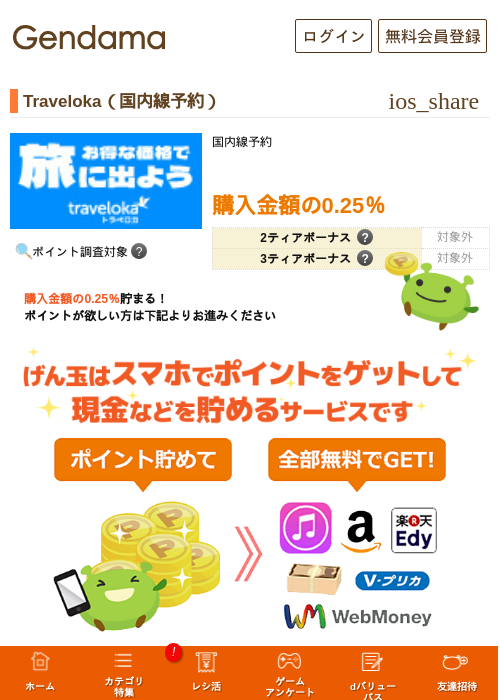 Traveloka（国内線予約）の過去最高画像（げん玉・2026年5月13日）