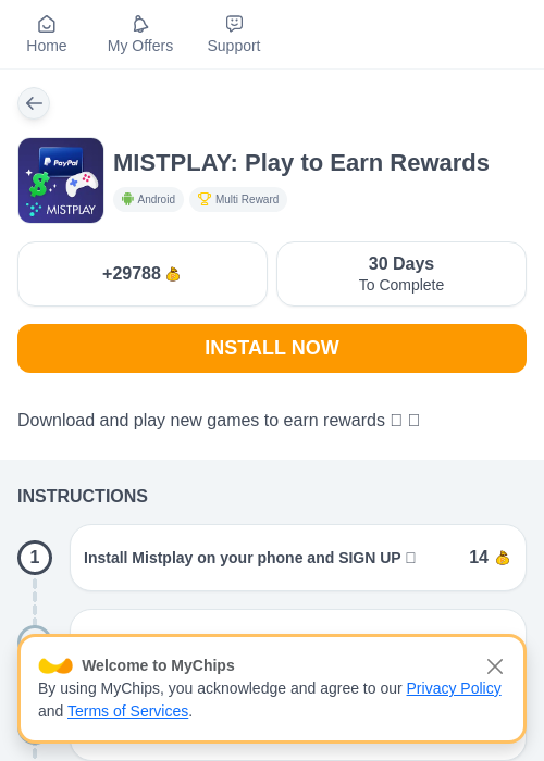 MISTPLAY: Play to Earn Rewardsの過去最高画像（ちょびリッチ（myChips）・2026年5月19日）
