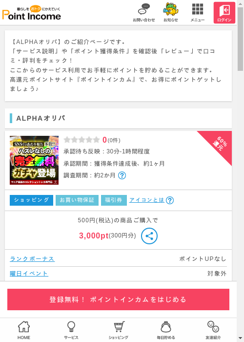 ALPHAの過去最高画像（ポイントインカム・2026年3月9日）