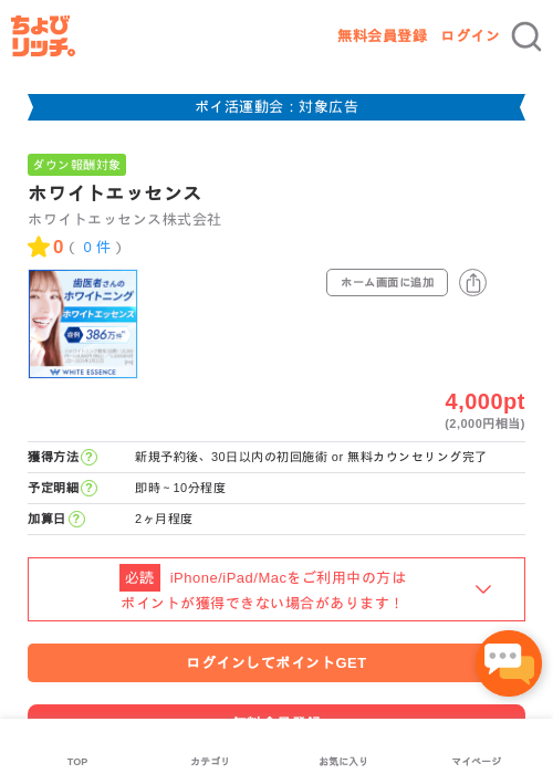 ホワイトエッセンスの過去最高画像（ちょびリッチ・2026年4月30日）