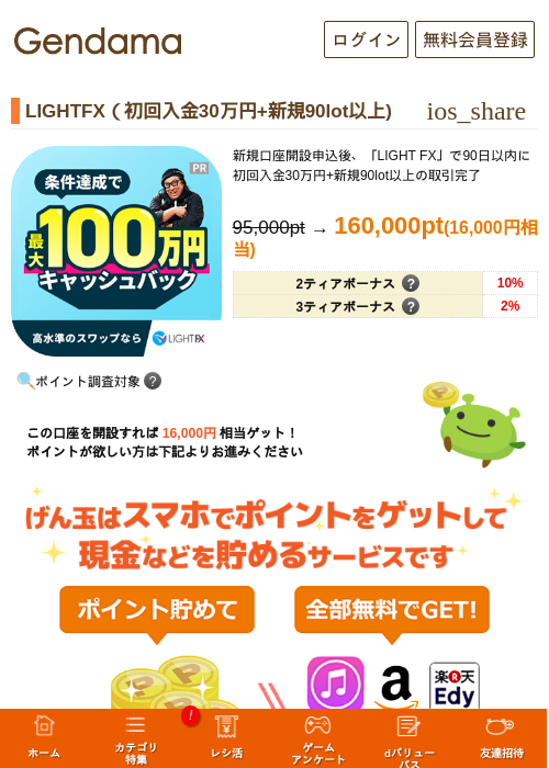 LIGHTFX(初回入金30万円+新規90lot以上)の掲載記録画像(げん玉・2026年7月8日)