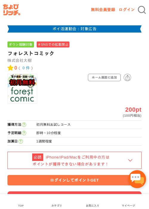 フォレストコミックの過去最高画像（ちょびリッチ・2026年4月30日）
