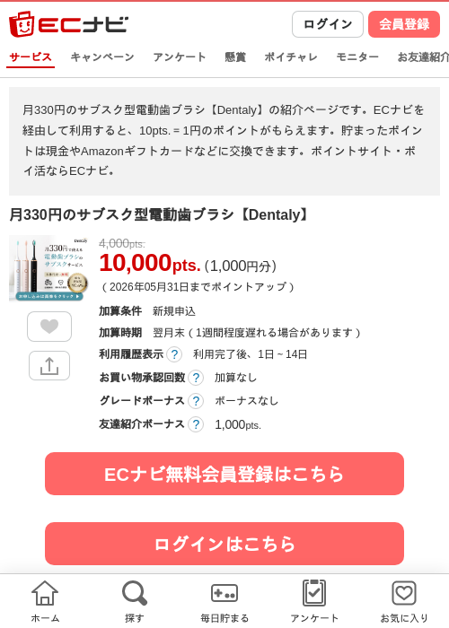Dentalyの過去最高画像（ECナビ・2026年4月23日）