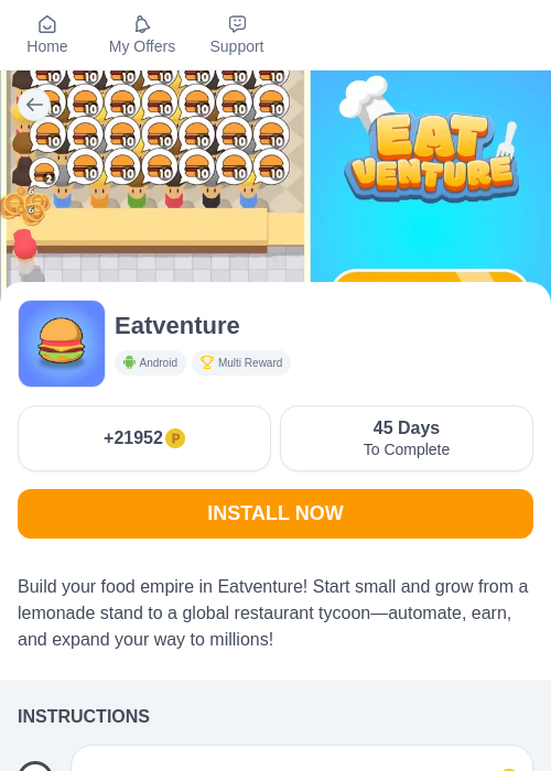 Eatventureの掲載記録画像(モッピー(myChips)・2026年7月2日)