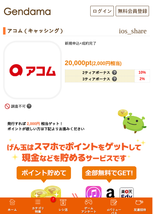 アコム（キャッシング）の過去最高画像（げん玉・2026年5月14日）
