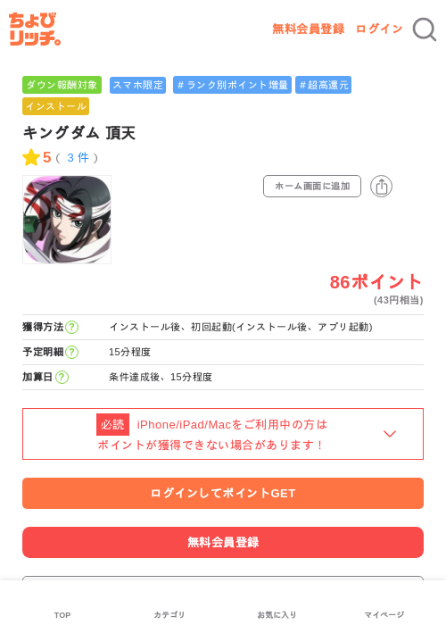 キングの過去最高画像（ちょびリッチ・2026年5月4日）